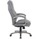 Osprey Grey Leather High Back Executive Office Chair
